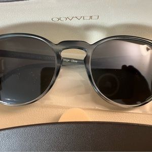 Oliver Peoples Riley Sun 49mm in Washed Lapis/ Carbon Grey MSRP$500 Rare Find